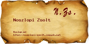Noszlopi Zsolt névjegykártya