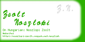 zsolt noszlopi business card